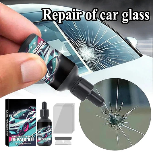 Magic Windscreen Crack Repair Set - Auto Glass Scratch Eraser for Cars Trucks Motorcycles
