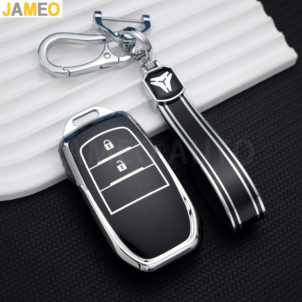 Anti-Scratch TPU Car Key Case For Toyota Yaris Cross Hilux Innova Fortuner Camry Land Cruiser 200 300 Prado Crown TLK 200 Cover