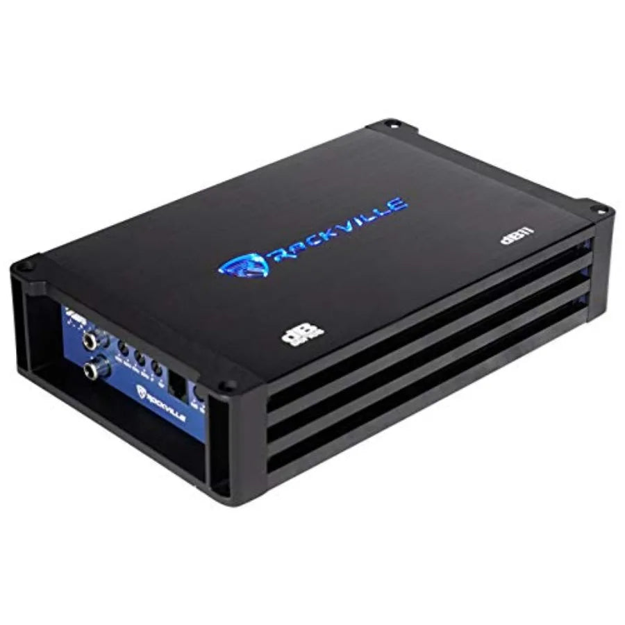 DK58 Package Dual 8" 1600W Loaded K5 Car Subwoofer Enclosure, DB11 Amp, 2 Ohm, Deep Bass, Compact Design, Easy Installation, fo