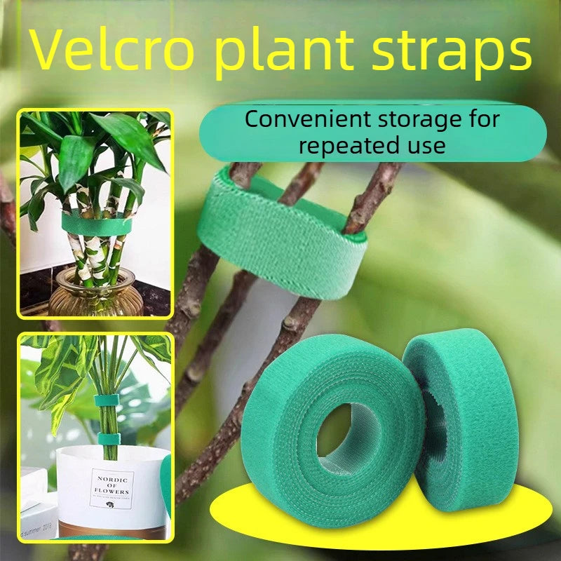 Reusable Garden Plant Ties — Adjustable Hook & Loop Plant Tape