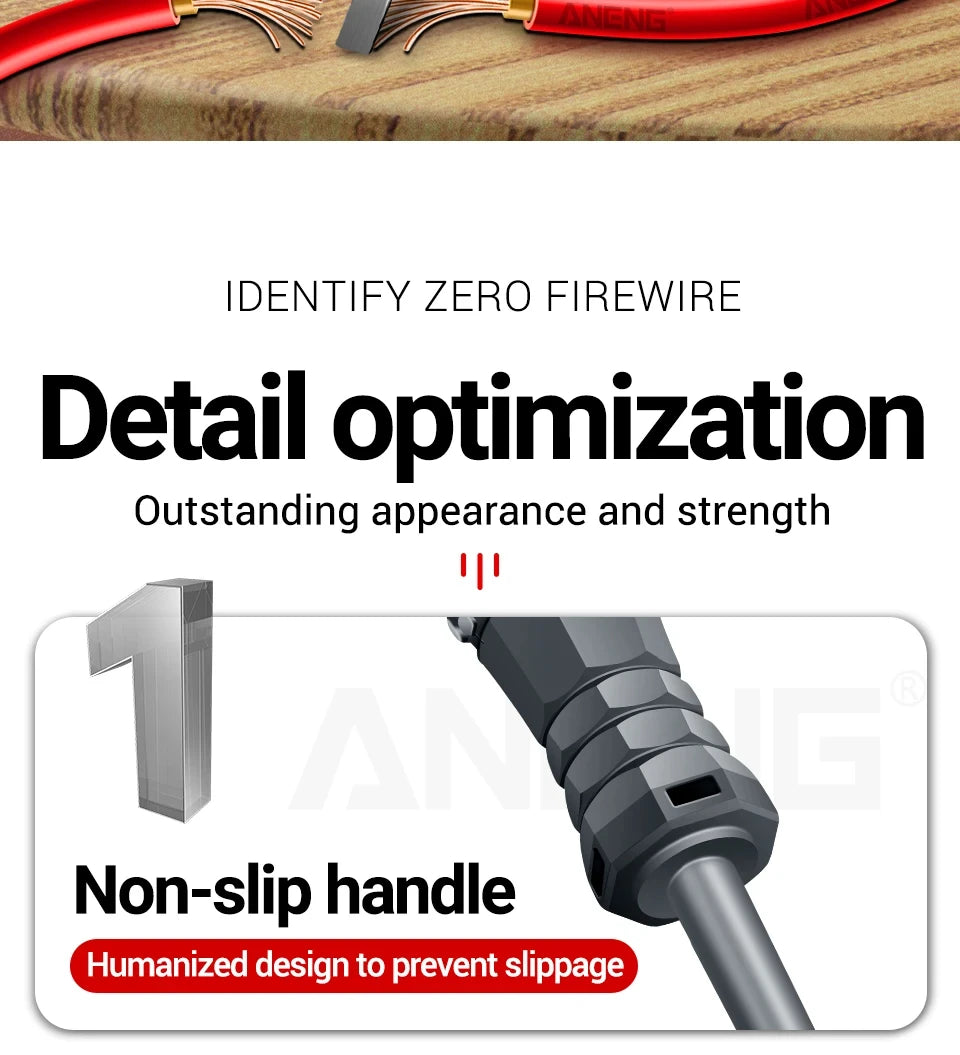 Multifunctional Electrician Test Screwdriver AC Non-contact Induction Test Pen Voltage Tester 70-600V Red Green Induction Lights, tool