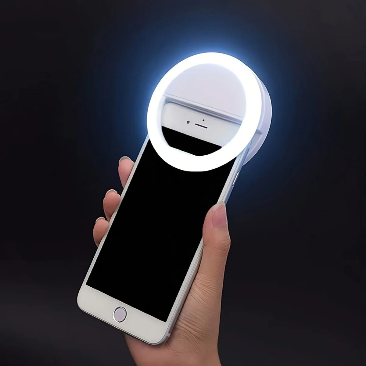 Selfie Ring Light – USB Rechargeable, 3 Brightness Levels | TikTok, YouTube & Makeup Lamp