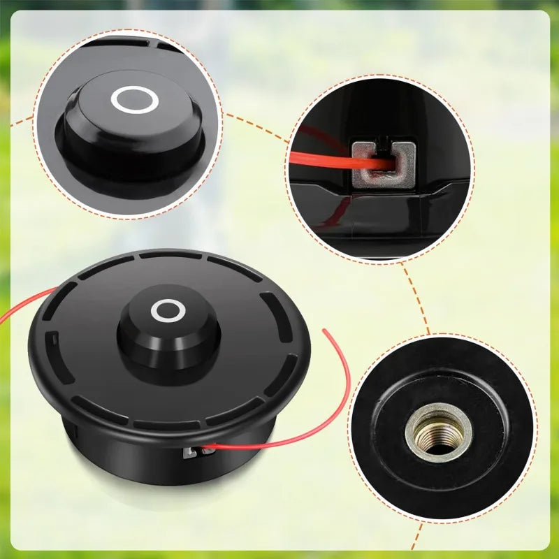 Lawn mower head with nylon grass rope, lawn mower head,for Komatsu Fushihua brush cutter garden power tool accessories