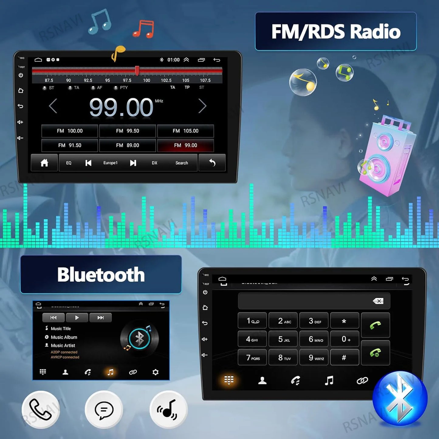 Android 16 Carplay Auto Car Radio Multimedia Player For Chevrolet Silverado 3 GMTK2 2013 - 2019 E53 X5 M5 Wireless BT Snapdragon