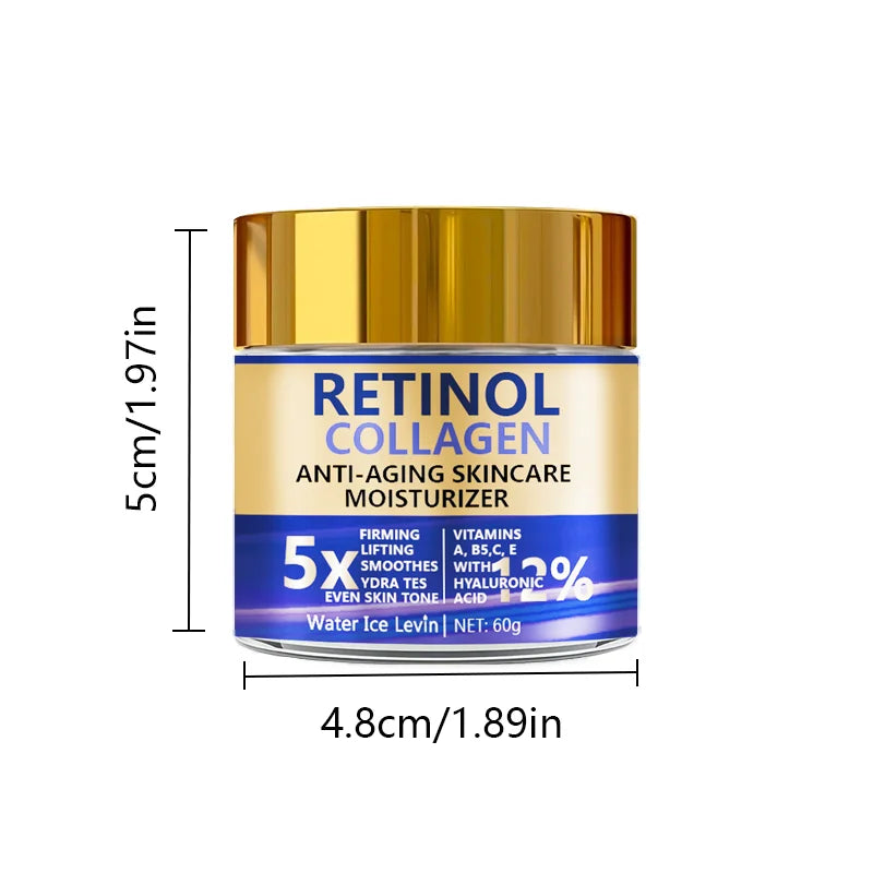 Water Ice Levin Retinol & Collagen Face Cream 60g – Shea Butter, Anti-Aging, Firming, Whitening & Moisturizing | CPNP Certified