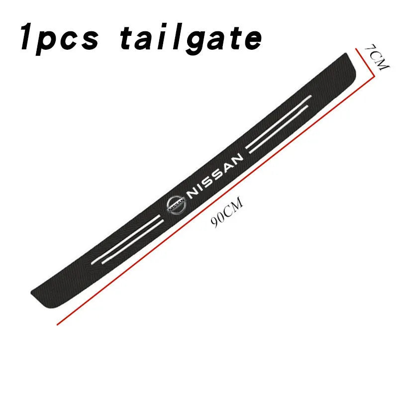 Carbon Fiber Car Sticker Car Door Protective Strip For Nissan J10 X-Trail Qashqai Juke Leaf Micra NOTE Patrol Pulsar NISMO