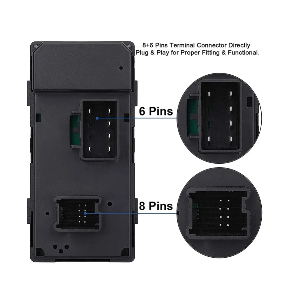 Power Window, Door Lock & Mirror Control Switch — Chevrolet Silverado & GMC Sierra 1500/2500HD/3500HD