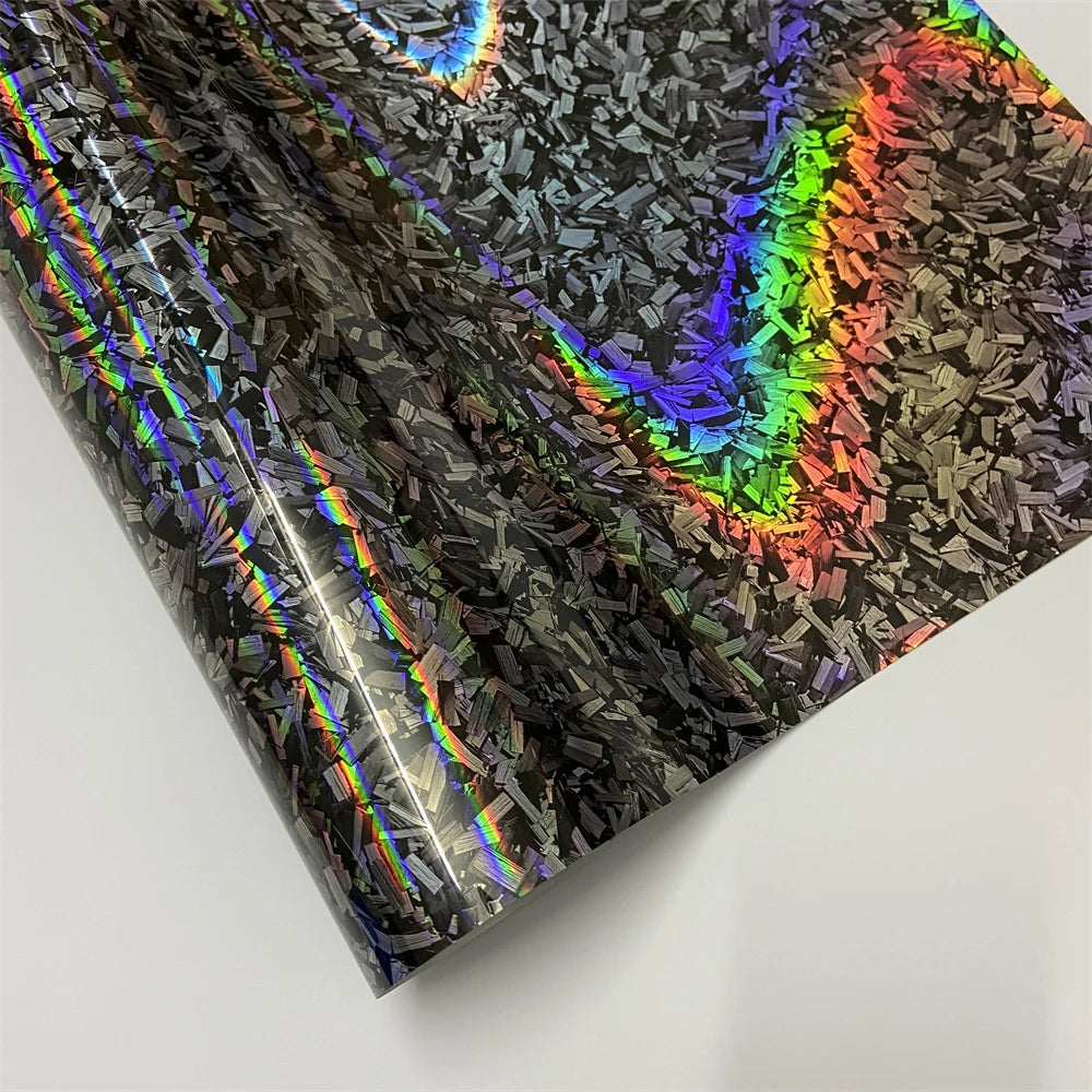 Forged Carbon Fiber Vinyl Wrap - Air Bubble Free Auto Adhesive Film