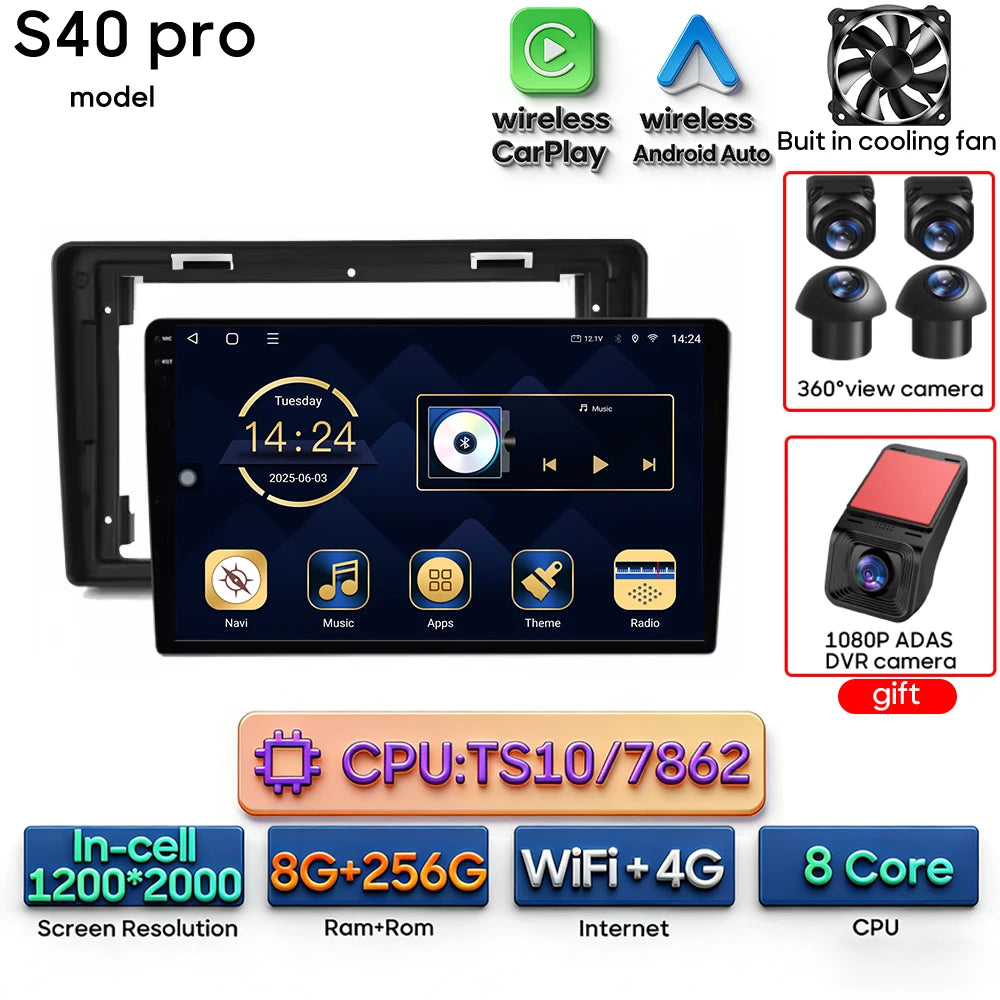 Car Stereo with Apple CarPlay & Android Auto, Compatible with Peugeot Partner & Citroen Berlingo 2 B9