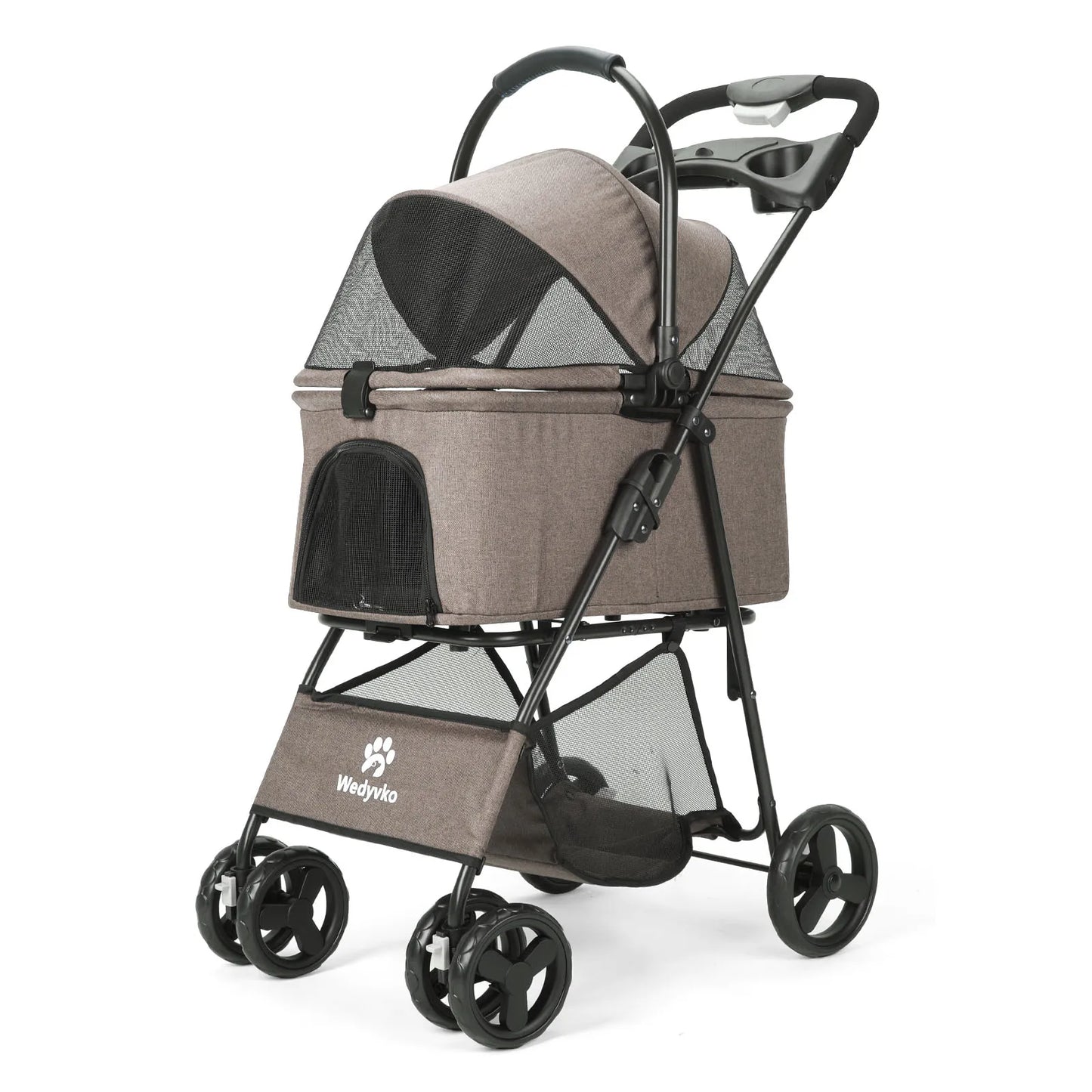 3-in-1 Pet Stroller with Removable Carrier – Folding All-Terrain Waterproof Stroller for Small & Medium Dogs & Cats | 7 Colors