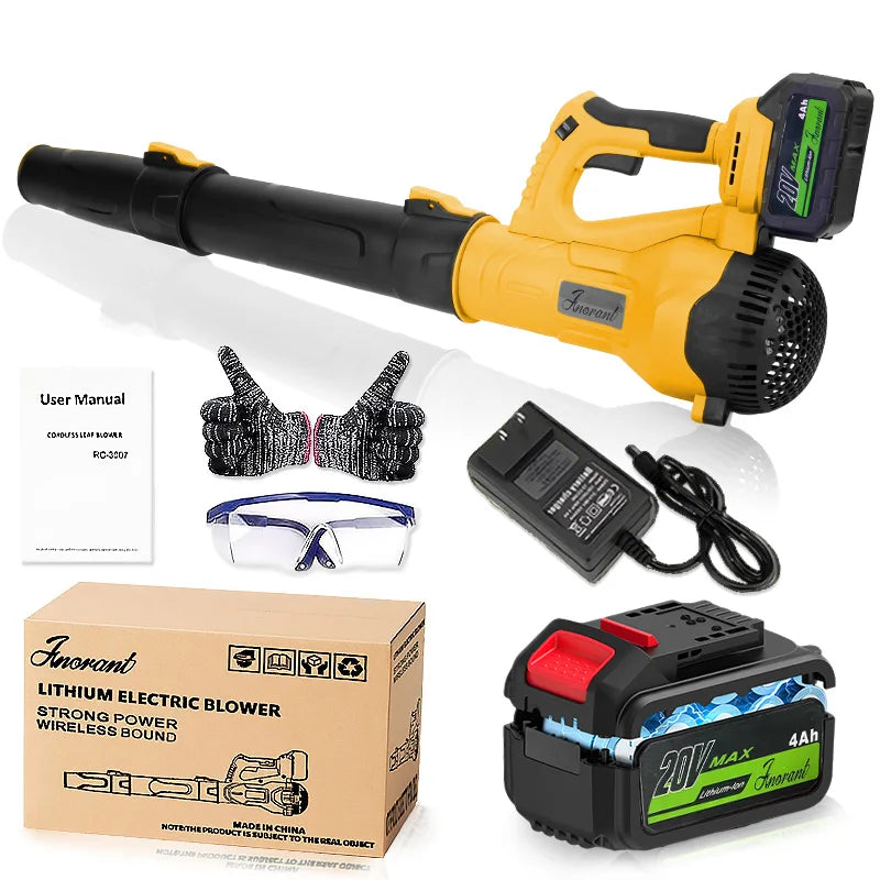 Cordless Leaf Blower – Ultra-High-Power Garden Blower for Leaves, Dust & Snow Removal