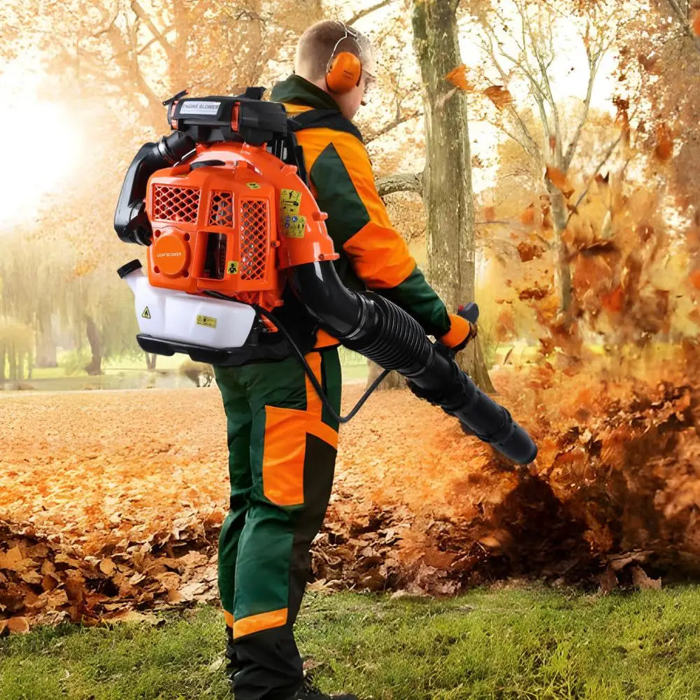 80cc backpack gas leaf blower for lawn and yard