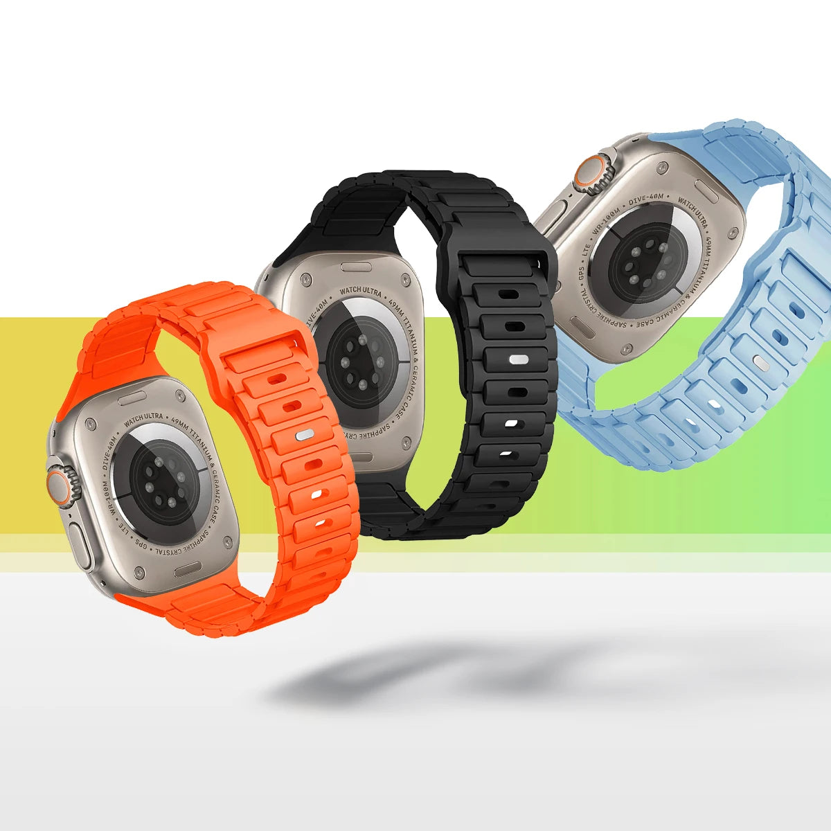Silicone Strap for Apple Watch Ultra 3 2 49mm 46mm 45mm 44mm 42mm 41mm 40mm Band Iwatch Series 11 10 9 8 7 6 SE3 5 4 3 Bracelet