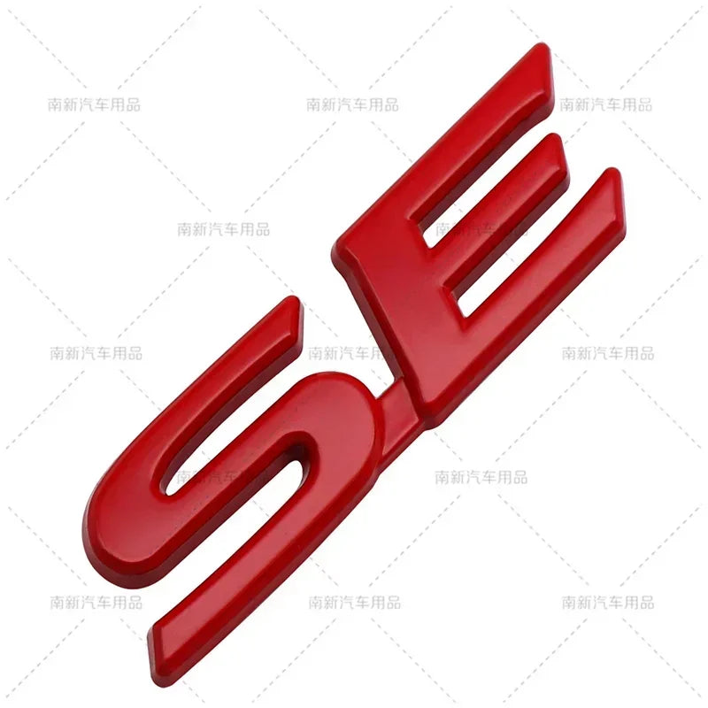 3D Metal XSE XLE SE LE Letters Rear Trunk Emblem Badge Car Sticker For Toyota CAMERY YARIS RAV4 COROLLA EX CROWN Accessories