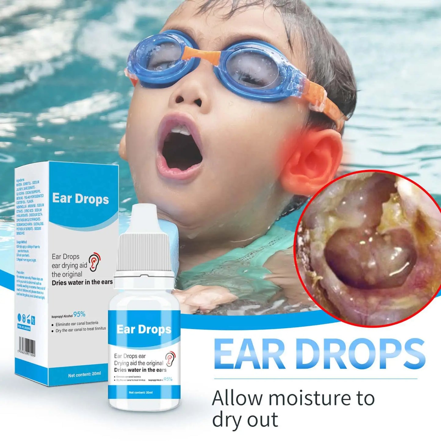 Ear Wax Removal Drops Organic Ear Drops For Ear Infect Adult Ear Aches Drops Earache Drops For Clogged Ears Fast Natural