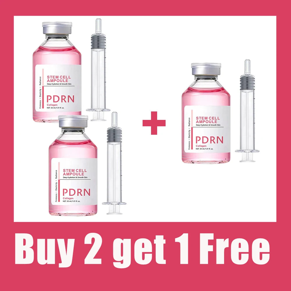 Facial Serum Anti-Aging PDRN Stem Cell Ampoule Essence Collagen Boost Firming Hydrating Skin Renew Brightening