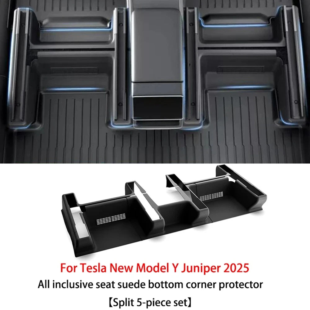 Underseat Original Flocking Anti-kick Protector Pad For Tesla Model Y Juniper 2026 2026 Under Seat Corner Guard Trim Accessories