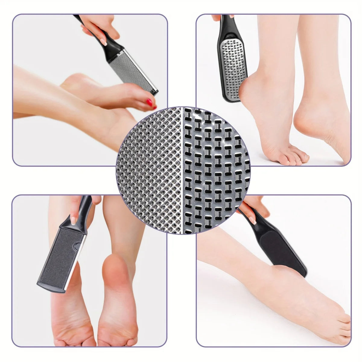 10/8pcs Pedicure Set In A Box, Including Foot File, Foot Scraper Pedicure Tool Set Stainless Steel Double-sided Foot Care
