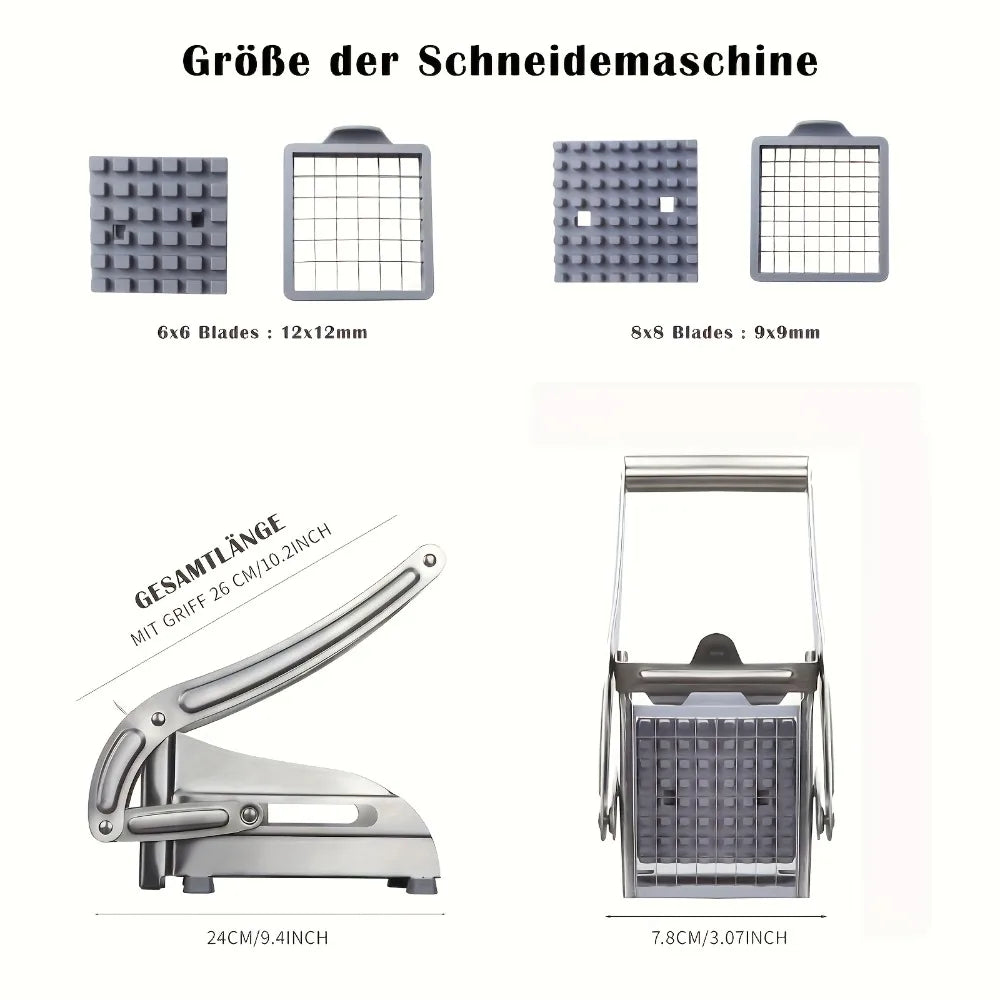 Stainless Steel Vegetable Chopper - French Fry & Onion Dicer - photo 4
