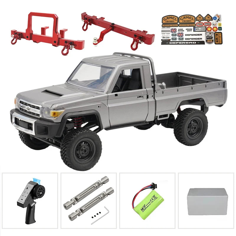 The New MN MN82s MN82 Genuine Toyota LC79 Pickup Remote Control Mode Four-wheel Drive Off-road Mountain Bike Toy Christmas Gift