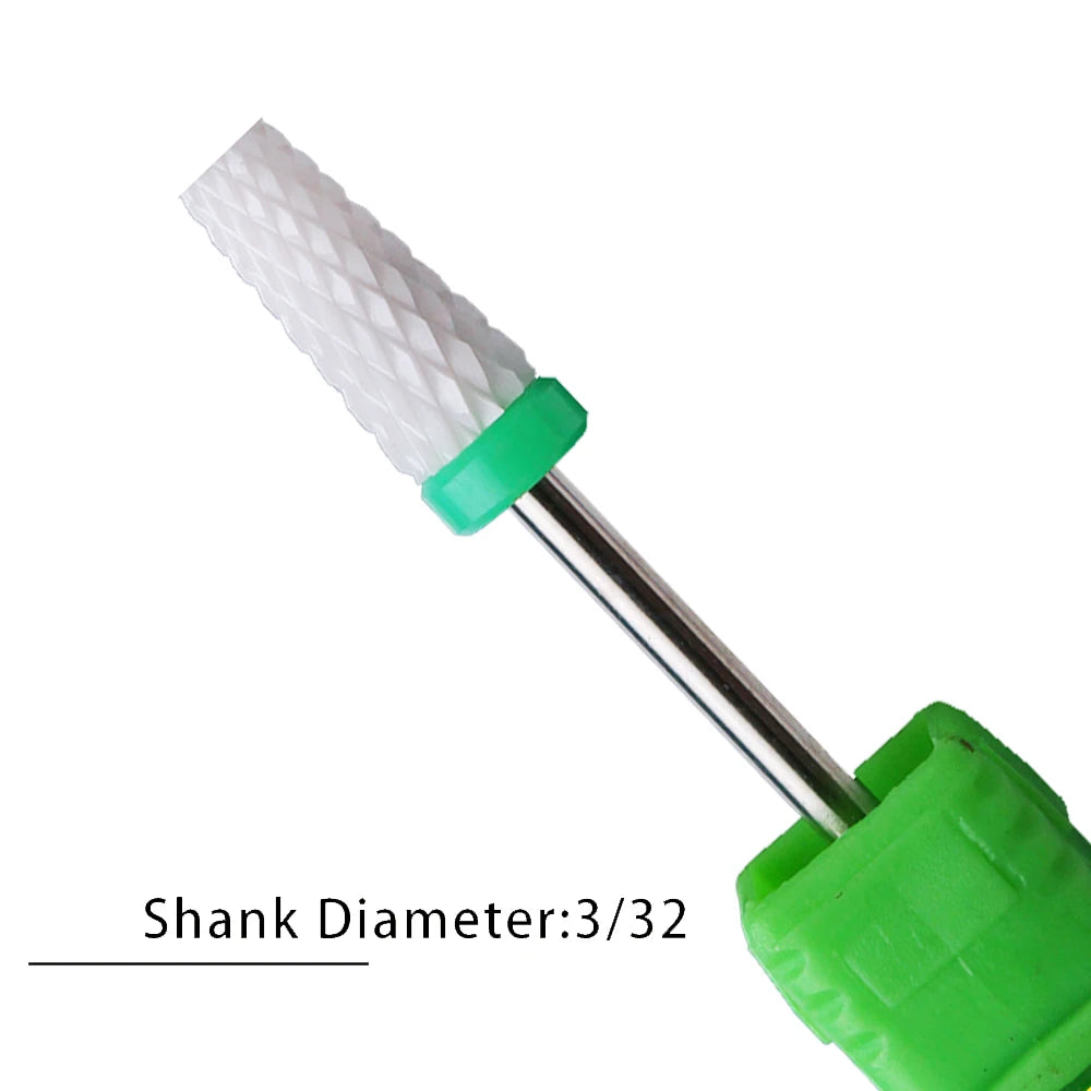 Nail Drill Bits Flame Ceramic Cutters for Manicure Electric Pedicure Nail Bits Gel Polish Remover Files Burr Nail Accessories