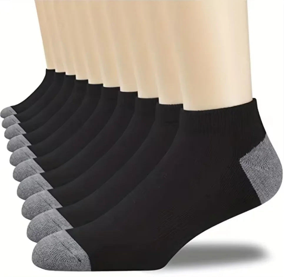 Men's Cotton Blend Crew Socks, 5 or 10 Pairs