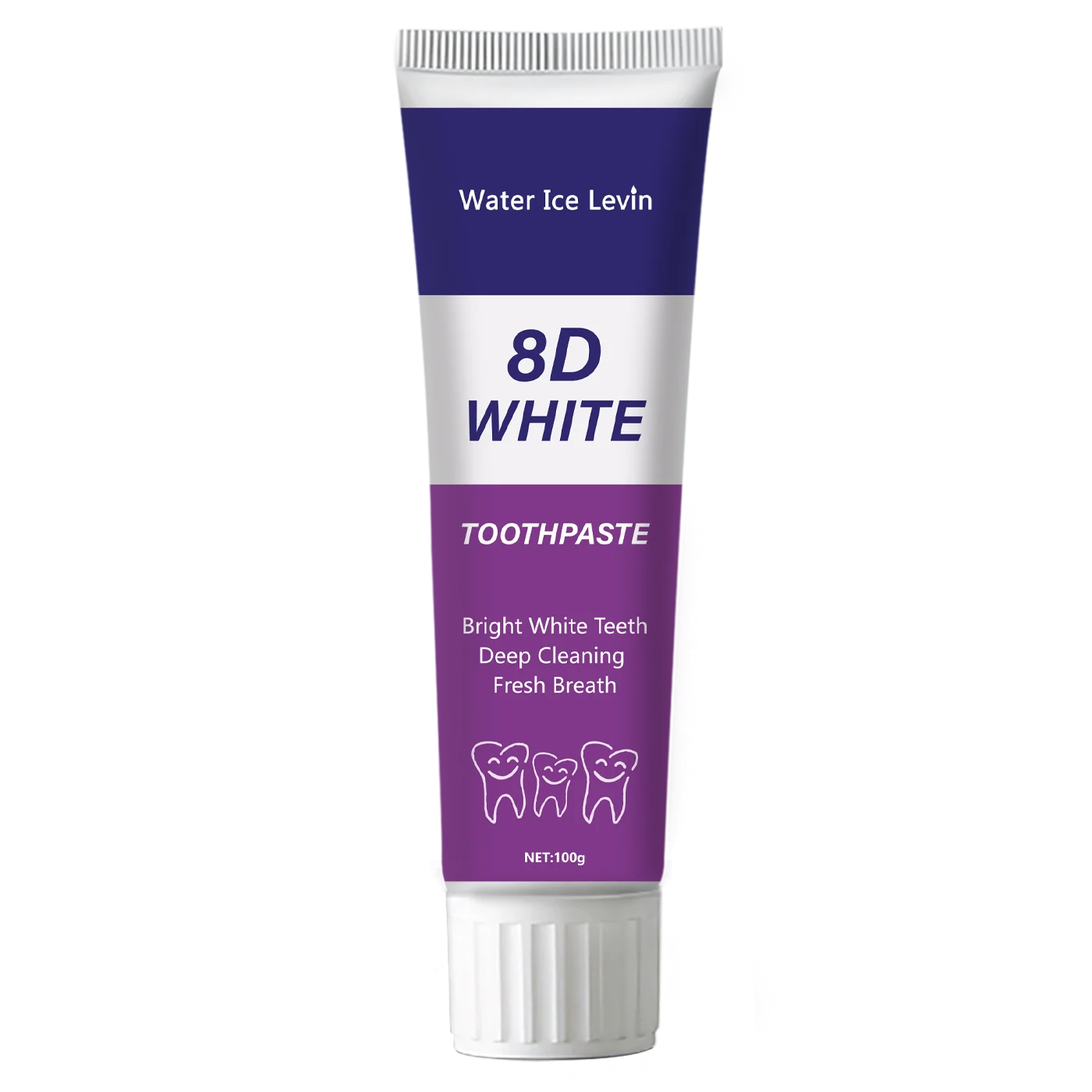 8D Snow Toothpaste, Deep Cleansing, Contains Natural Plant Extracts, Freshens Breath, Formula That Enhances Confidence, Suitable for Adults and Teenagers, Enhances Confidence with Its Teeth Care