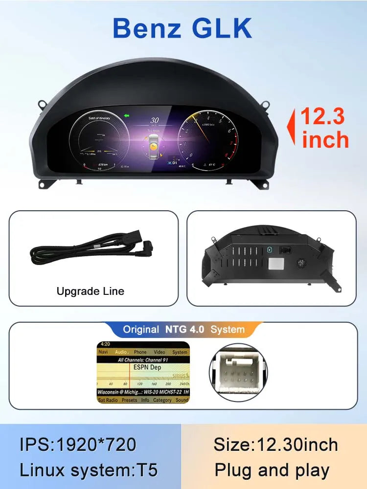 STWEI 2024 New Lcd Digital Dashboard Cluster Digital Speedometer For Mercedes Benz A Class W176 GLA CLA  C117 GLC W205 W212 W207