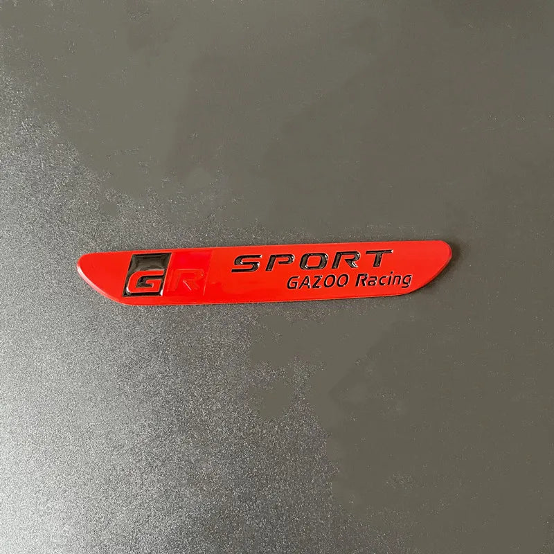 3D Metal GR Sport Gazoo Racing Side Fender Emblem Rear Boot Trunk Badge Sticker For Toyota GR sport C-HR RAV4 Corolla Camry