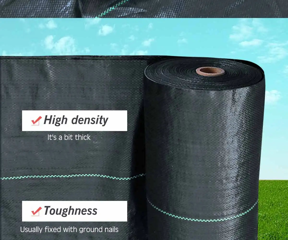 PP Woven Weed Control Fabric for Plant Anti Grass Agricultural Mulch Cloth Greenhouse Weeding Mat Water Permeable Ground Cover