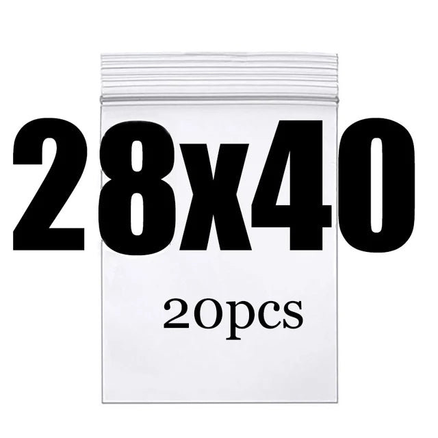 Clear Thick Zip Lock Ziplock Storage Bags Heavy-Duty Transparent Plastic Zip Package Small Jewelry Packing Reclosable Poly Pouch