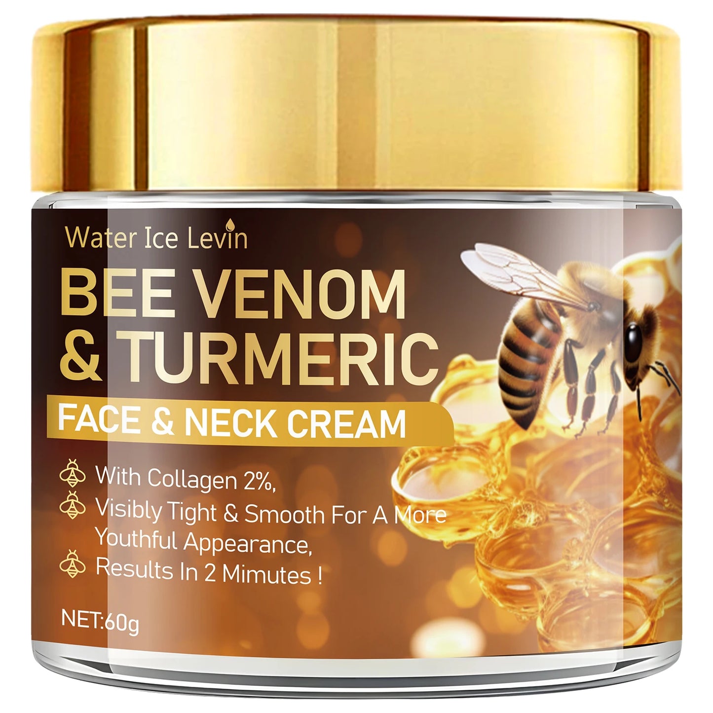 Bee Venom Instant Facial Lifting Cream – Firms & Lifts Loose Skin with Hyaluronic Acid | All Skin Types
