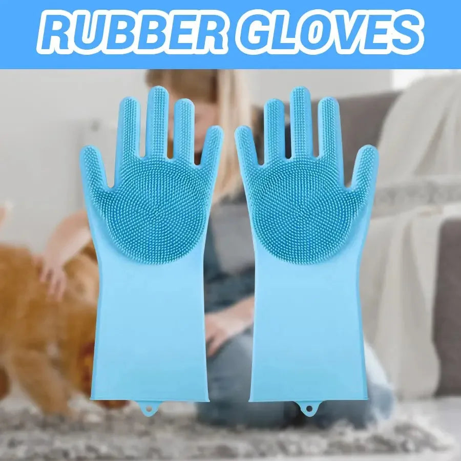 Upgraded Pet Hair Remover Gloves Gentle Deshedding Grooming Gloves for Dogs Cats & Horses Long & Short Hair Pet Grooming Tool