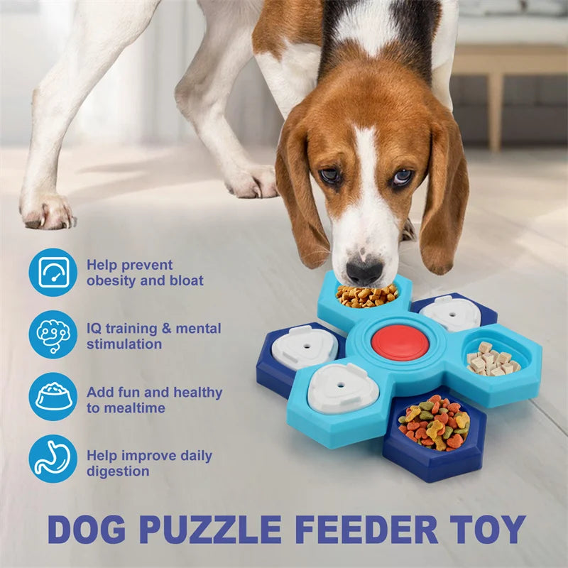 Dog Puzzle Feeding Tray - Slow Food Interactive Training Toy – photo 4