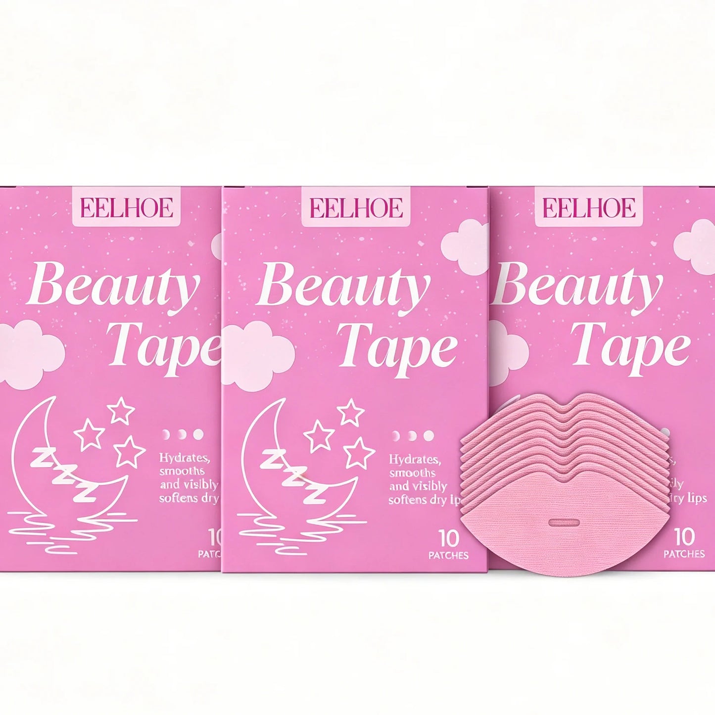 Nighttime Lip Care Lip Mask Patch- Deeply Moisture Surge,Smooths Lip Lines & 3D Contoured Fit,Anti-Chapping, Smooth Fine Lines