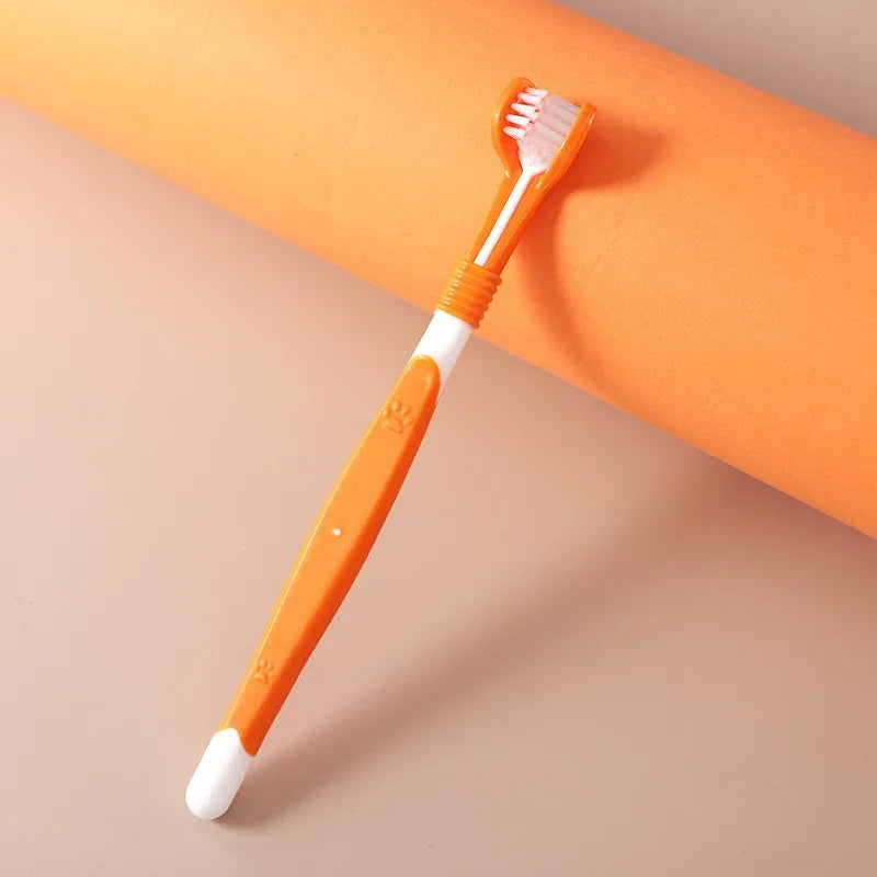 3-Head Soft Pet Toothbrush - Easy-Grip for Small Breeds – photo 9