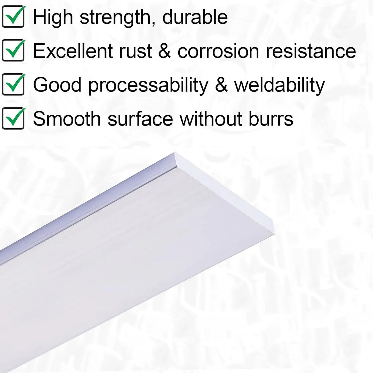 1-5pcs 6061 Aluminum Flat Bar Stock 500mm, High Strength Rectangular Bar for Metalworking, Industrial & Craft Use
