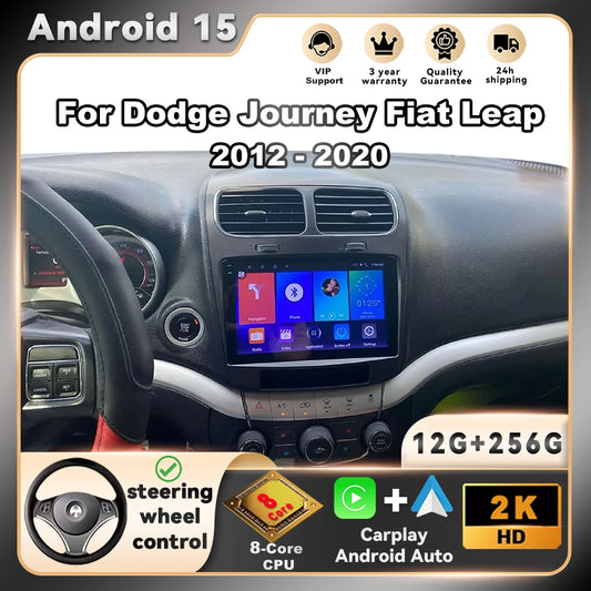 Car Stereo with Apple CarPlay & Android Auto, Compatible with Dodge Journey JC (2011-2020)