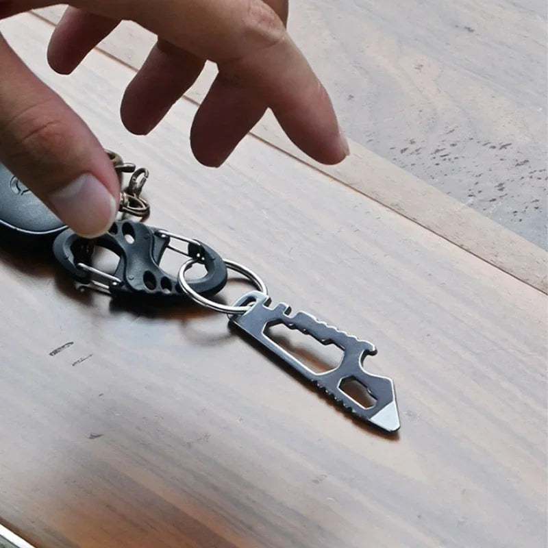 NEW MINI Multifunctional Tainless Steel Pry Bar, New Mini EDC Hex Wrench, Bottle Opener, Portable Outdoor Bicycle Repair Tool