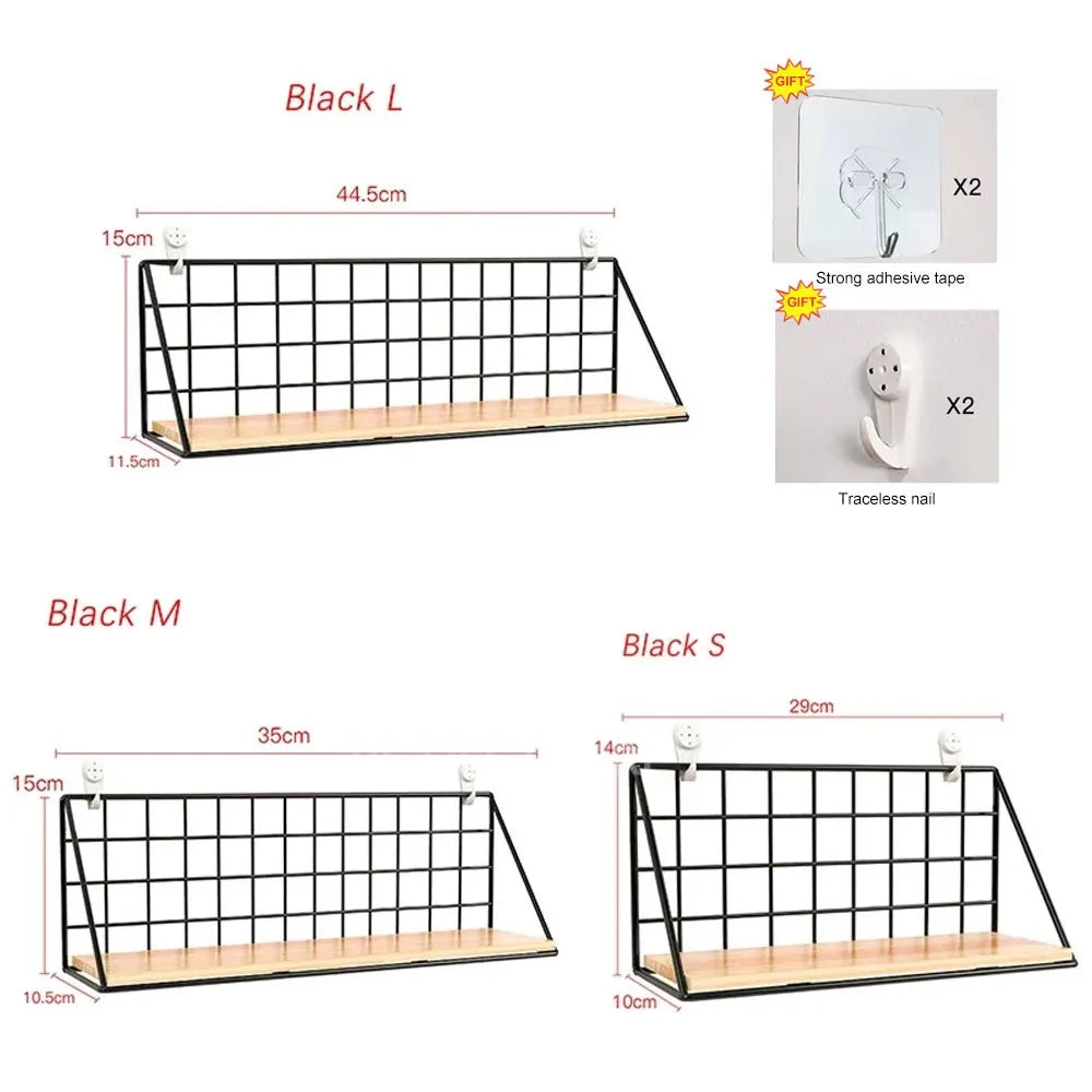 Hanging Wooden Spice Rack - Wall-Mounted Seasoning Jar Shelf - photo 6