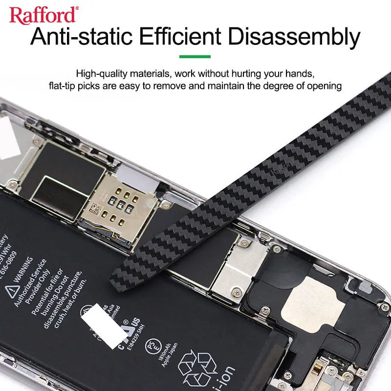 Rafford Anti-static Carbon Fiber Non-magnetic Disassembly Crowbar for Mobile Phone Repair Disassembly Crowbar Repair Tools
