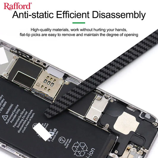 Rafford Anti-static Carbon Fiber Non-magnetic Disassembly Crowbar for Mobile Phone Repair Disassembly Crowbar Repair Tools
