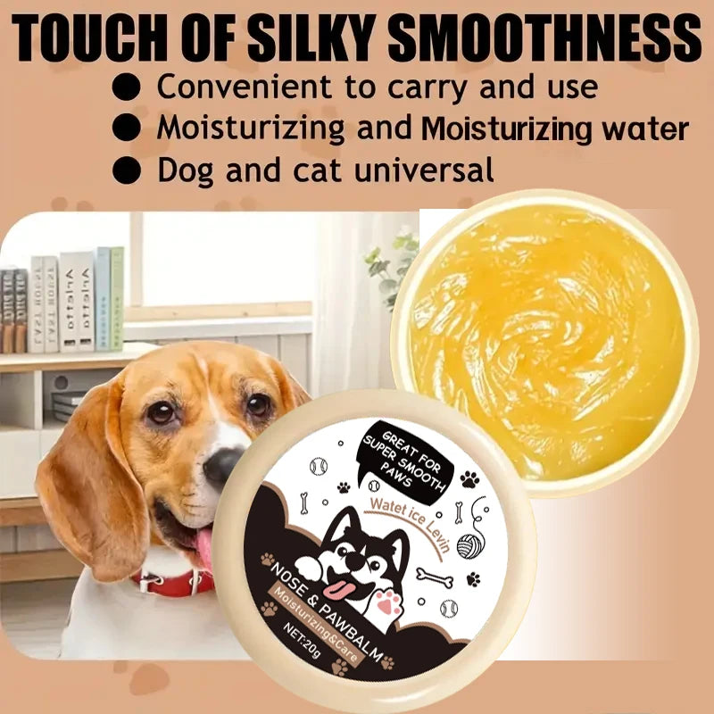 Dog Nose & Paw Balm 20g – Moisturizing Paw Protector Cream for Dogs & Cats | Cracked Paw Repair