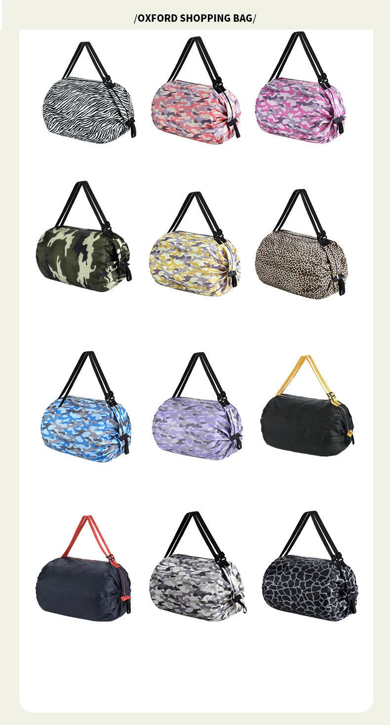 New Foldable Storage Bag Portable Travel Camouflage Handbags Large Capacity With Handle Japen Shopping Bag