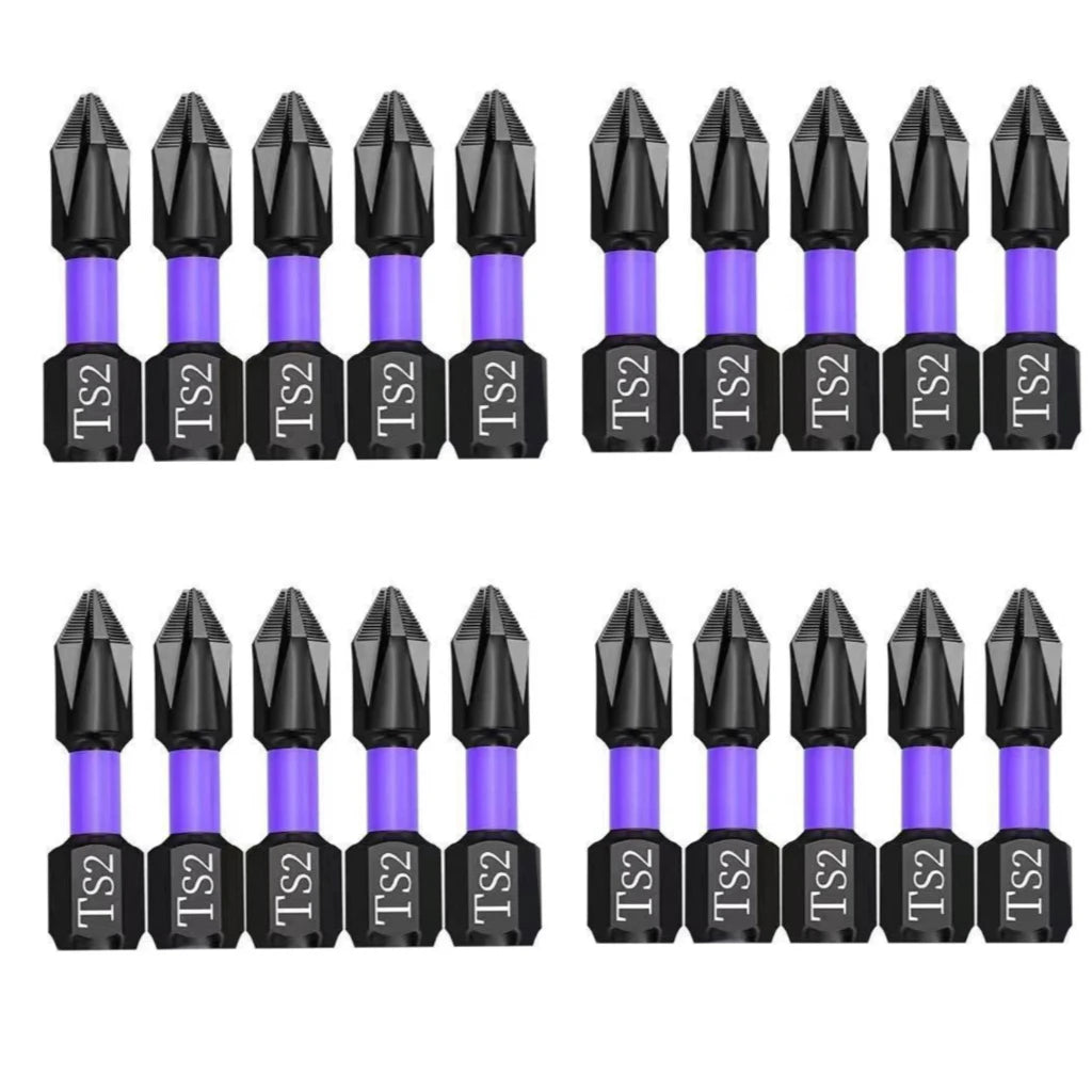 PH2 Impact Driver Bit Set 5-60PCS – Magnetic Cross Screwdriver Alloy Steel Non-Slip Drill Bits