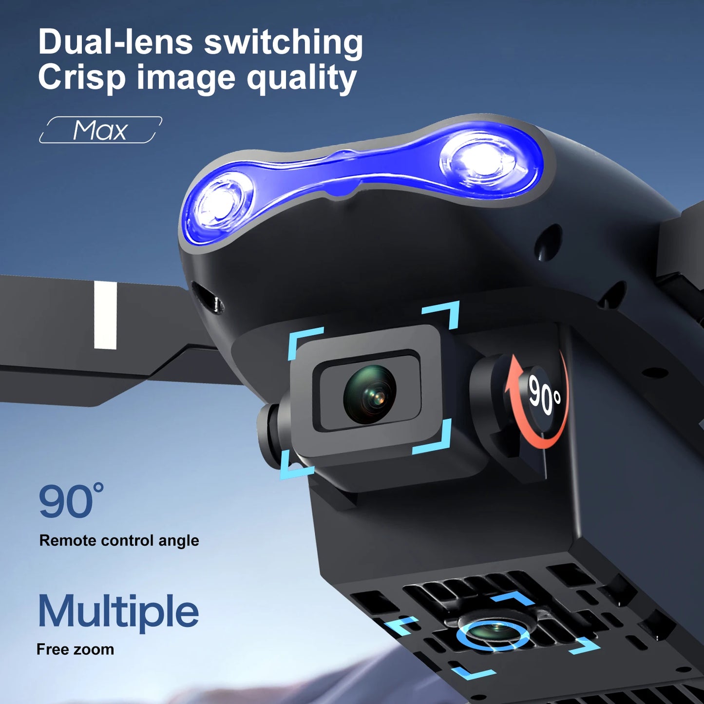 2026 New E99 MAX Drone Factory Professional 8K HD 4.3" Remote Control Headless Mode Helicopter 360 Flip Quadcopter Kid Toy Gifts