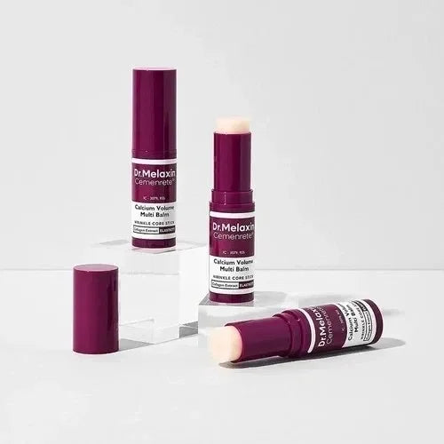 Calcium Multi Balm Stick, All-in-One Hydrating Balm, Eye & Neck Balm, Makeup Base & Face Moisture Balm, Korean Skincare, 0.31 oz