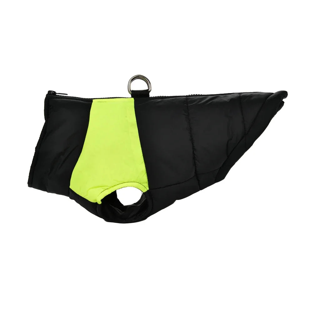 Warm Winter Dog Jacket For Winter Padded Pet Vest Coat For Small Large Dogs Waterproof Pets Clothes With D-ring Golden Retriever