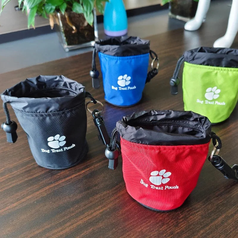 Drawstring & Zipper Dog Treat Pouch - Training Bag