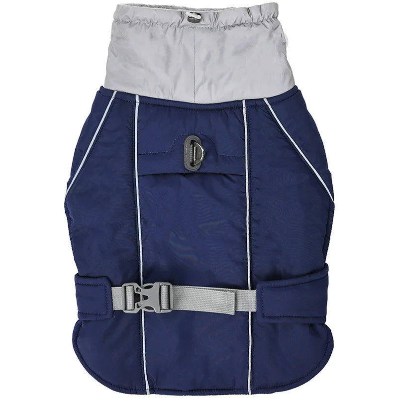 Reflective Dog Winter Jacket with Harness D-Ring - Windproof Thick Coat - photo 6